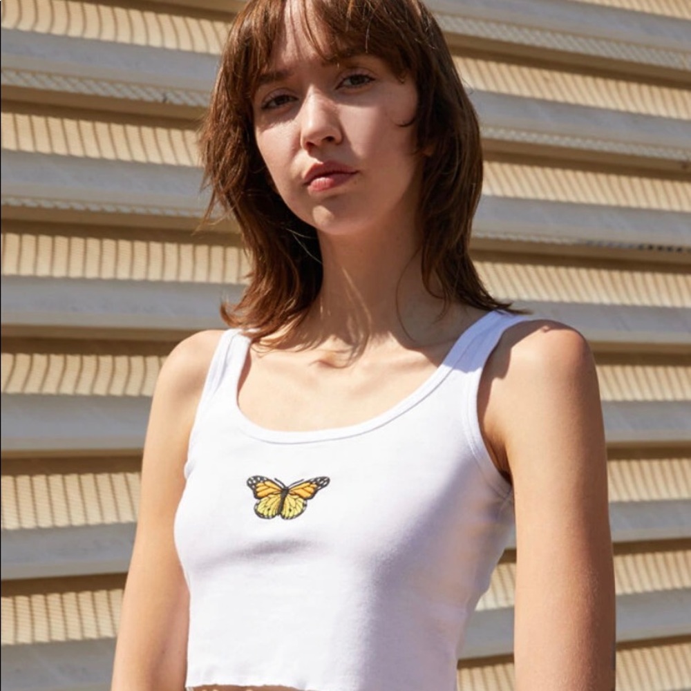 Brandy Melville butterfly tank top